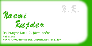 noemi rujder business card